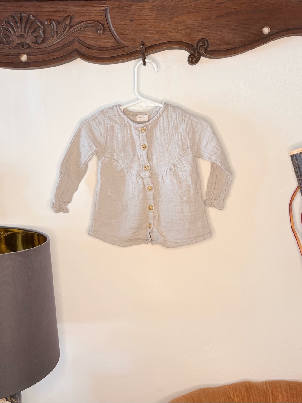 Jamie Kay Grey Blouse 6-12